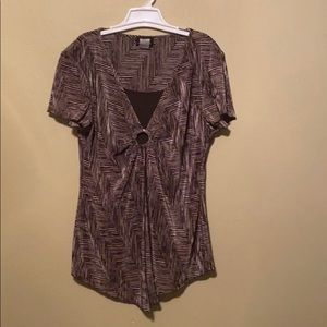 Brittany Black dressy blouse large